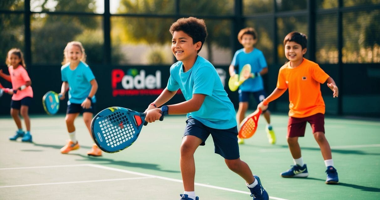 Sjov og motion med junior padelbat