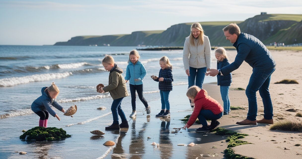 Sjove og lærerige udflugter med børn ved kysten i Danmark